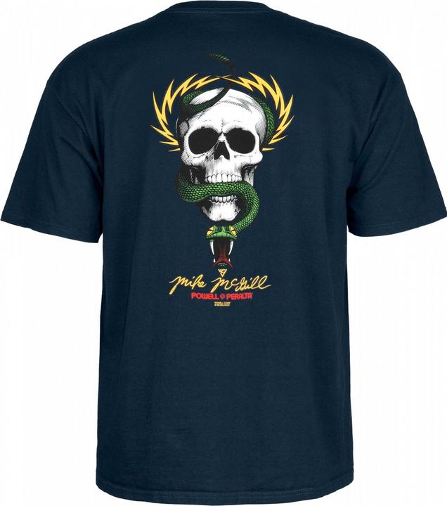 Mike McGill Skull & Snake T-Shirt Navy
