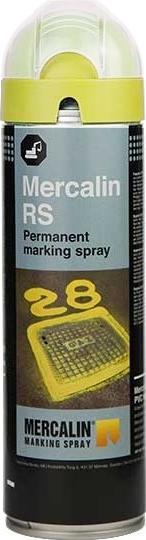 Actual product image MERCALIN maerkespray RS 500 ml. GUL - 1859108 (Yellow, 500 ml)