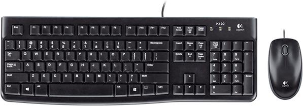 Produktbild Logitech Desktop MK120 Tastatur USB QWERTZ Deutsch (DE, Kabelgebunden)