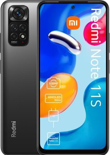 Actual product image Xiaomi Redmi Note 11S (128 GB, Graphite gray, 6.43", Dual SIM, 108 Mpx, 4G)