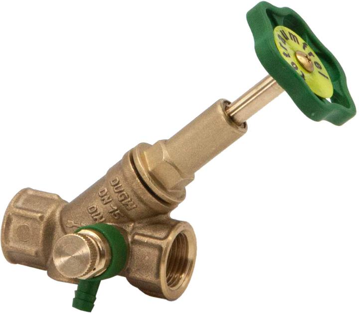 Actual product image Schlosser Schlösser free-flow valve 1510 DN 15, Rp 1/2, w drain, ris. Spin.