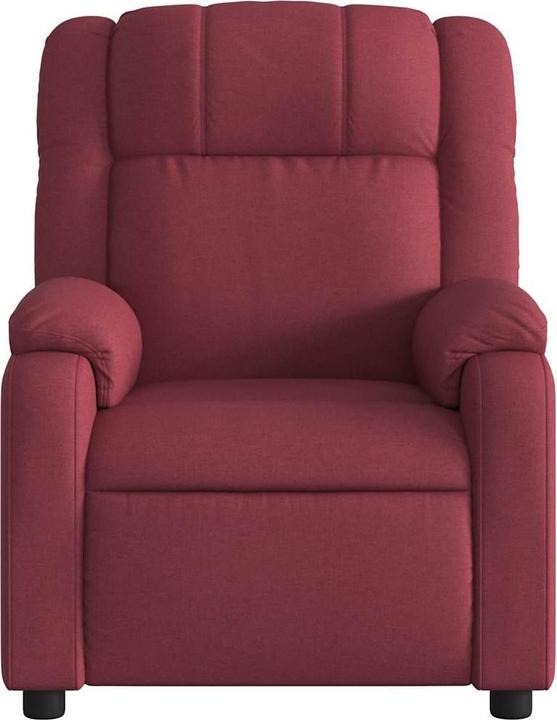 Actual product image VidaXL Massage chair wine red fabric,Colour: Wine red,Material: Fabric