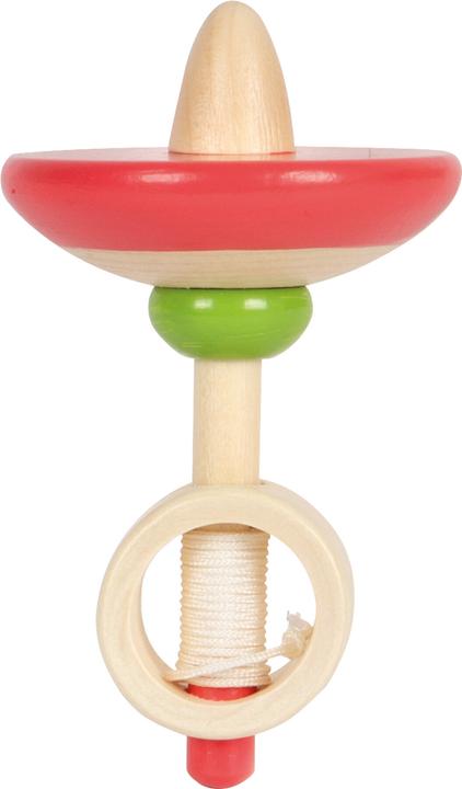 small foot Présentoir Toupie en bois avec ficelle