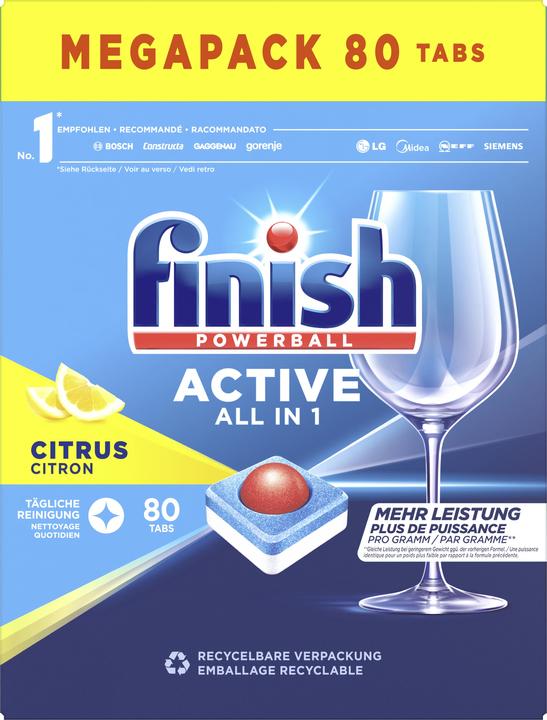 Image du produit Finish Tout en 1 (Tabs, 80 x)