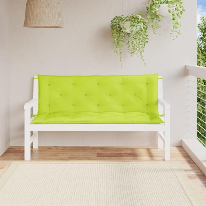 Actual product image VidaXL Garden bench cushions 2 pcs. O x ford fabric (150 x 50 x 7 cm)