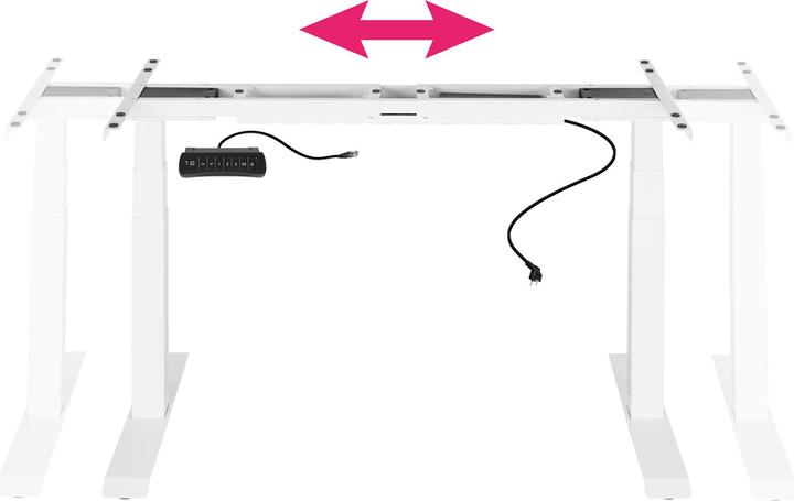 Image du produit tectake Bureau assis debout (piètement)