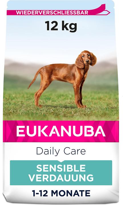 Image du produit Eukanuba Puppy Daily Care Sensitive Digestion - Croquettes pour chiens - 12 kg (Chiot + chaton, 1 pcs, 12000 g)