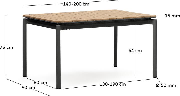 Produktbild Kave Home Canyelles (140 cm)