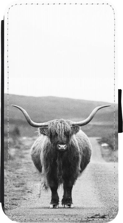 Actual product image PhoneLook Coque Wallet noir Highland cattle (Apple iPhone XS Max)