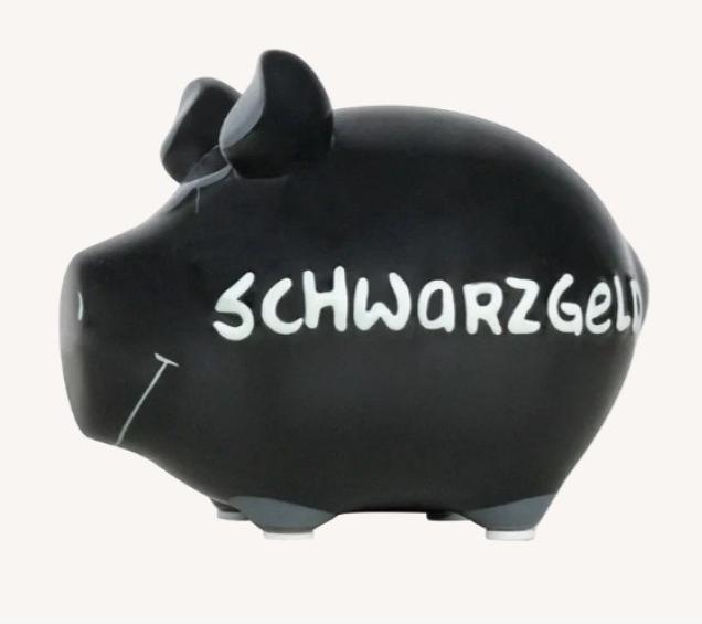 Actual product image G. Wurm Monster Sparschwein-Schwarzgeld (30 x 25 x 25 cm)