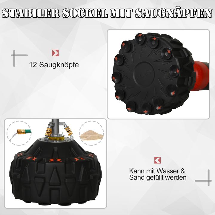 Image du produit Homcom Sac de frappe sur pied avec pied en forme de pneu (60 cm, 10 kg)
