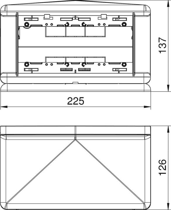 Produktbild OBO Bettermann OBO T4L00C7035 34720 AA Einbau Telitank lichtgrau