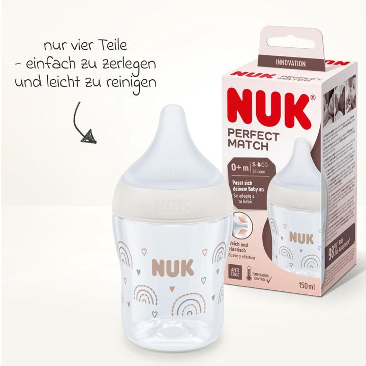 Actual product image NUK Baby bottles PP bottle Perfect Match 150 ml + silicone teat (150 ml)