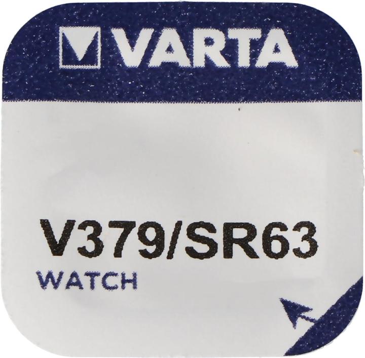 Actual product image Varta Button cell watch battery V379, 1.55V, 14mAH (1 pcs., SR63, 14 mAh)