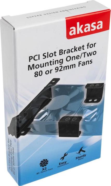 Image du produit Akasa Système de montage PCI-Slot pour ventilateurs - 80mm/92mm