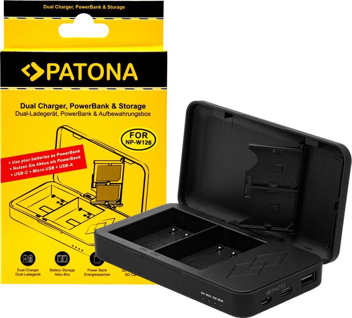 Produktbild Patona Dual Ladegerät NP-W126 Powerbank (Ladegerät)