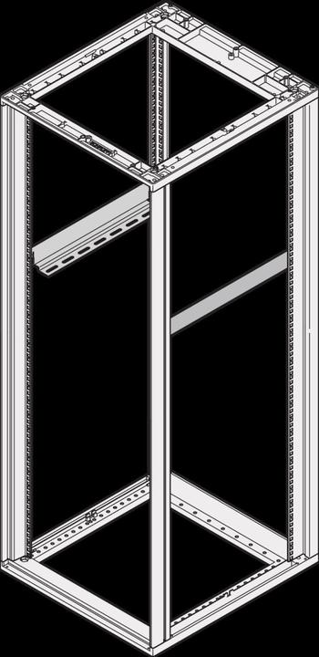 Actual product image Schroff Slide rail - 19" SLIDE RAIL SET 600T 2X