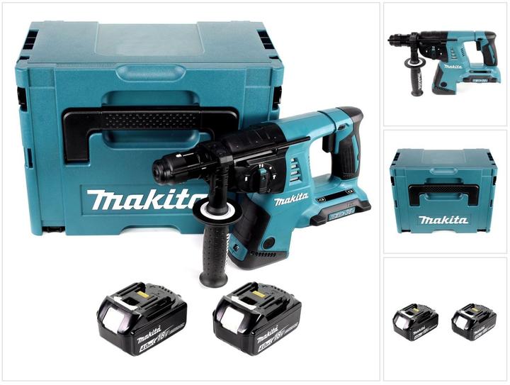 Produktbild Makita DHR 264 2 x 18 V / 36 V Li-Ion SDS Plus Akku-Bohrhammer in Makpac 4 mit Einlage + 2 x BL (Akkubetrieb)