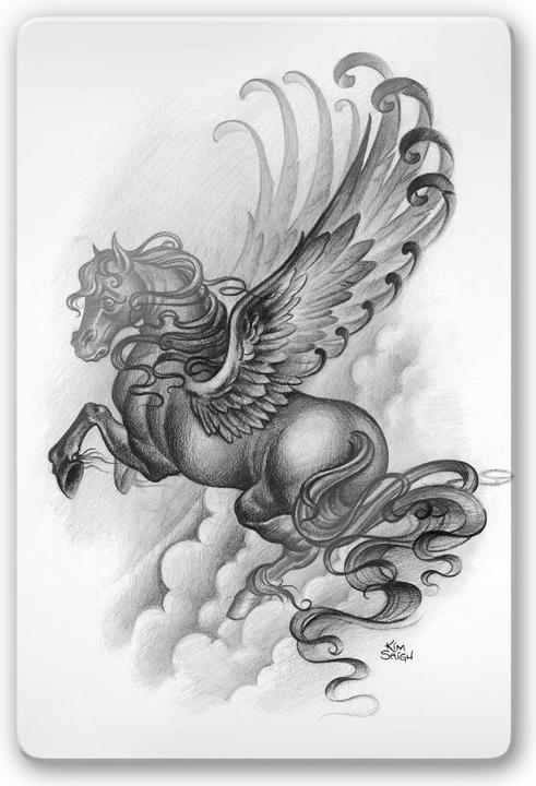 Produktbild LA Ink Flying Horse (40 x 60 cm)