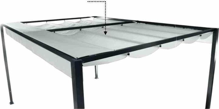 Actual product image Siena Garden Siena Dachbezug hellgrau zu Sky Pavillon 3x4 Meter, Bezug aus Polyester, PU-beschichtet, 200g/m² in (300 cm, 400 cm)