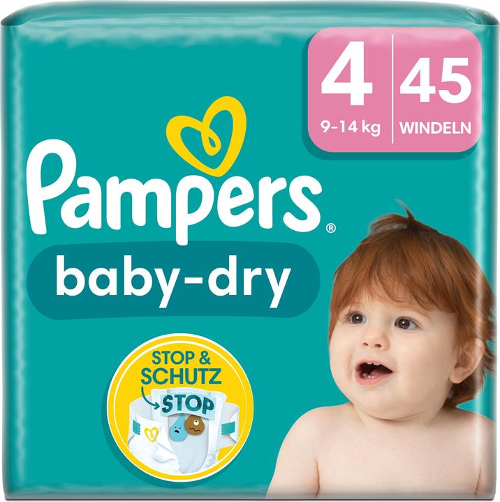Produktbild Pampers Baby-Dry (Gr. 4, Tragepack, 45 Stück)