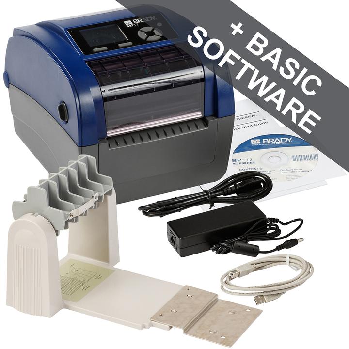 Produktbild Brady BBP12-EU+Unwinder, Thermotransferdrucker, max. Breite 118mm, 300 dpi, Seriell, USB, LAN, mit (300 dpi)