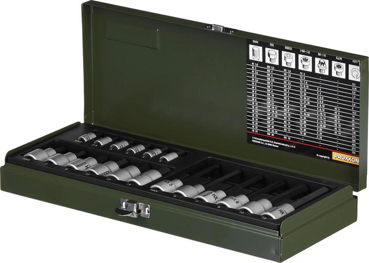 Produktbild Proxxon Steckschlüsselsatz (2.5/8", 10  mm, 7 mm, 12 mm, 6 mm)