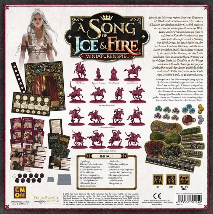 Actual product image Cmon CMND0123 - Targaryen starter set - basic game for: A Song of Ice & Fire, ages 14+ (DE edition) (German)