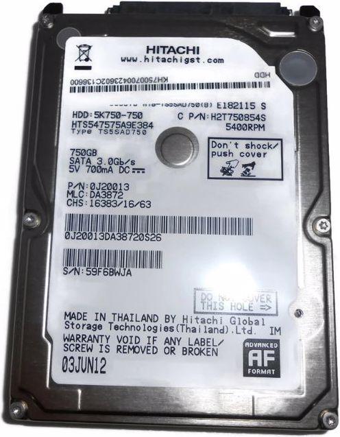 CoreParts Hitachi 750GB 5400RPM (0.75 TB, 2.5")
