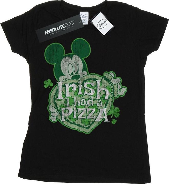 Produktbild Disney Mickey Mouse Shamrock Pizza TShirt (XL)