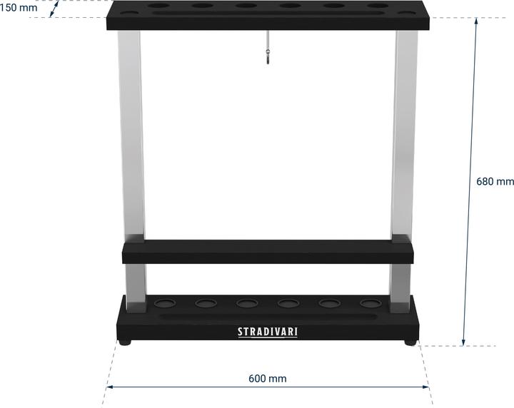 Actual product image Stradivari Francesca cue rack