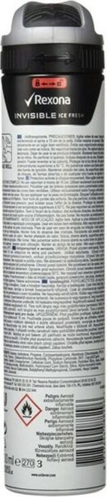 Actual product image Rexona INVISIBLE ICE FRESH MEN deo vapo 200 ml (Spray, 200 ml)