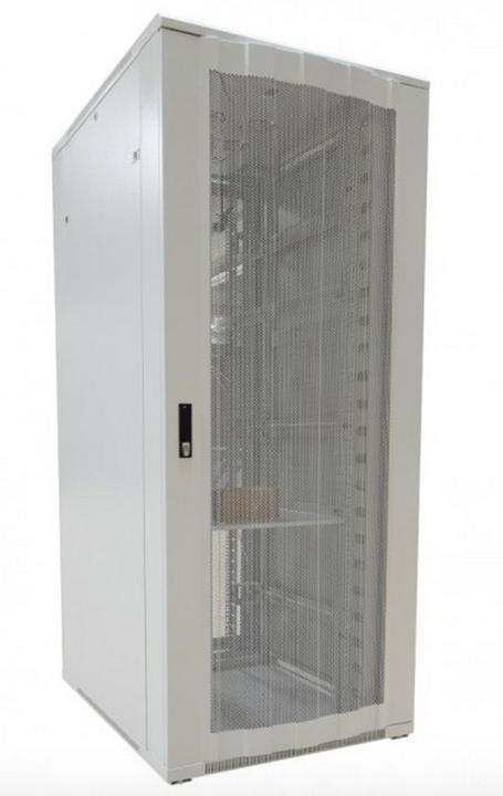 Produktbild Allnet 19 Schrank 22HE B800 / T1000mm *lichtgrau* SNB-Serie perf. Blechtüren (22 HE, 19 Zoll Rack)