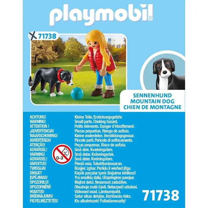 Produktbild Playmobil 71738 Frau mit Sennenhund (71738, Playmobil My Life)