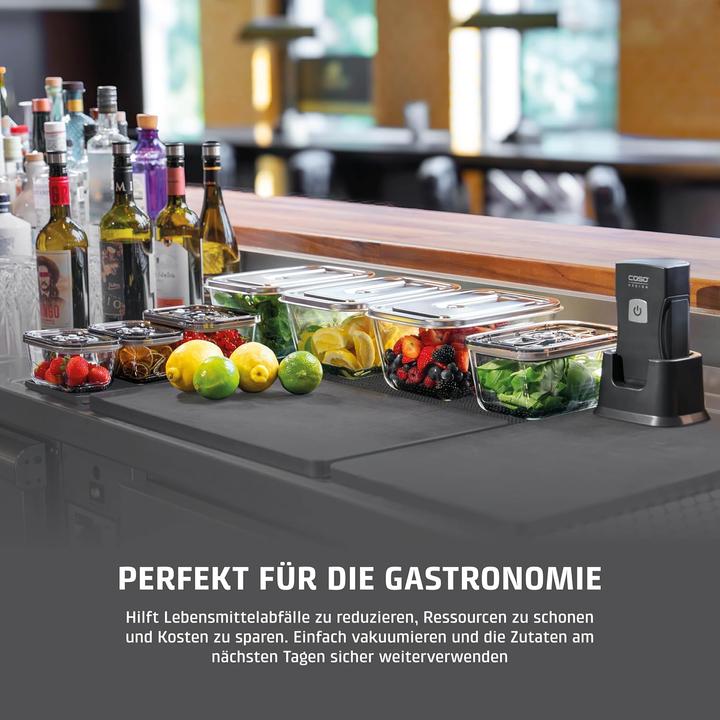 Immagine prodotto Caso Vacu OneTouch Pro Set Aspirapolvere manuale con 4 VacuBox in vetro