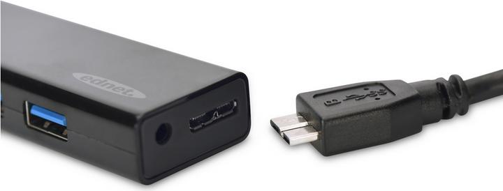 Image du produit ednet Hub USB 3.0, 4 ports, y compris le bloc d'alimentation (USB-A, 4 Ports)