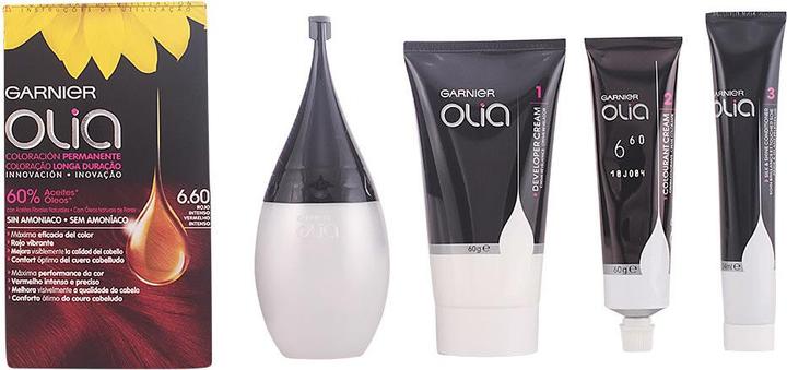 Image du produit Garnier OLIA Coloración Permanente #6,60 Rojo Intenso 4 pz (6,60 Rouge profond)