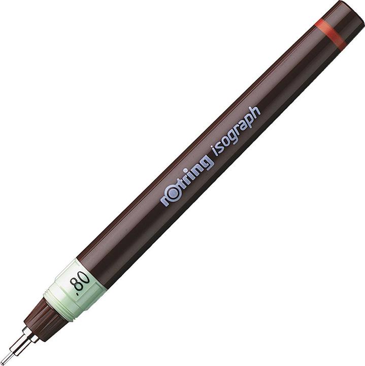 Rotring Tuschefüller isograph 0,8 (Green, Brown, 1 x)