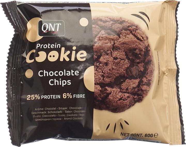 Immagine prodotto QNT Biscotti proteici al cioccolato (Gocce di cioccolato, 1 pz., 60 g)