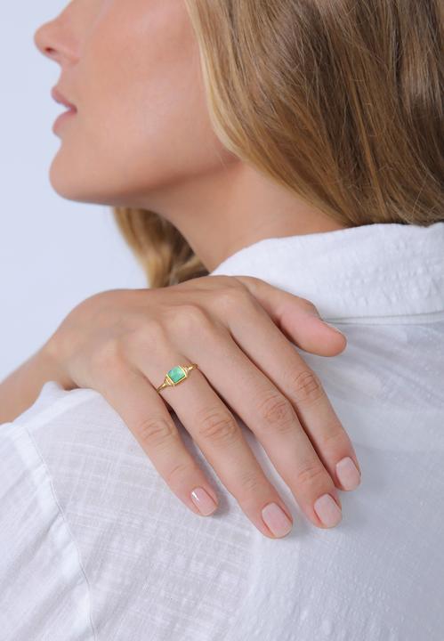 Immagine prodotto Elli Anello con pietra preziosa (52, 925 Argento)