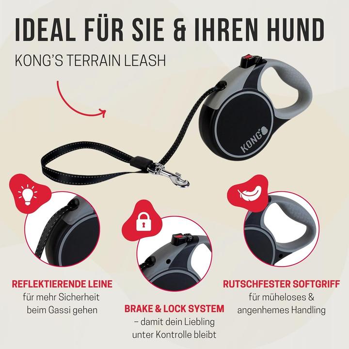 Produktbild KONG Rollleine Terrain (S, Hund)