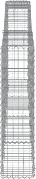 Produktbild VidaXL Gabionen mit Hochbogen 9 Stk. 400x30x120/140cm Verzinktes Eisen