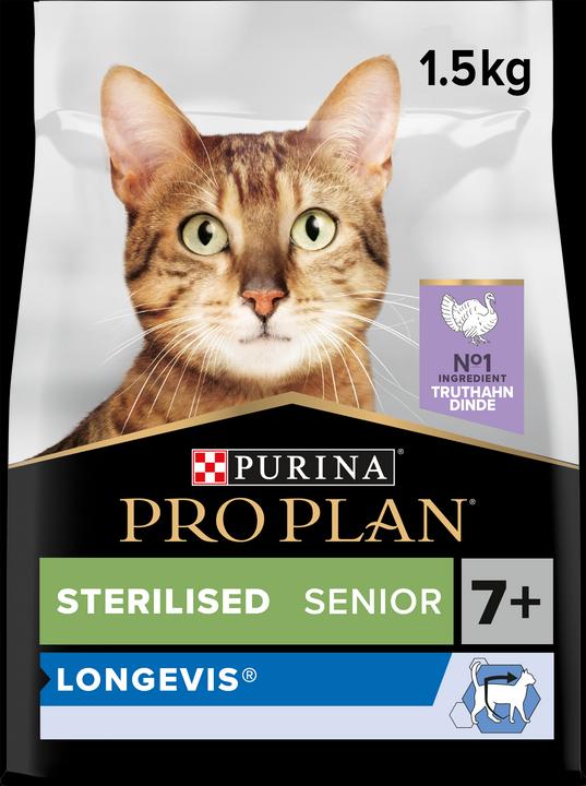 Produktbild Pro Plan Cat Sterilised 7+ Truthahn1.5kg (Senior, 1 Stk., 1500 g)