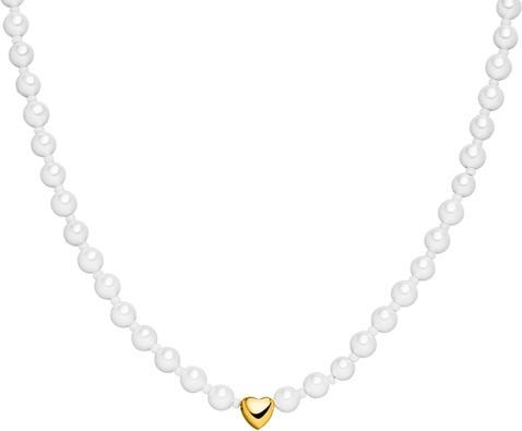 Immagine prodotto Purelei Bella collana - (Perle di vetro, Acciaio inossidabile placcato oro 18 carati, Perle di conchiglia)