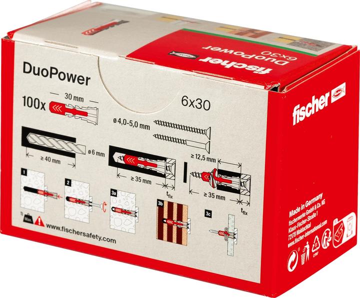 Actual product image Fischer Universal plugs (100 pcs.)