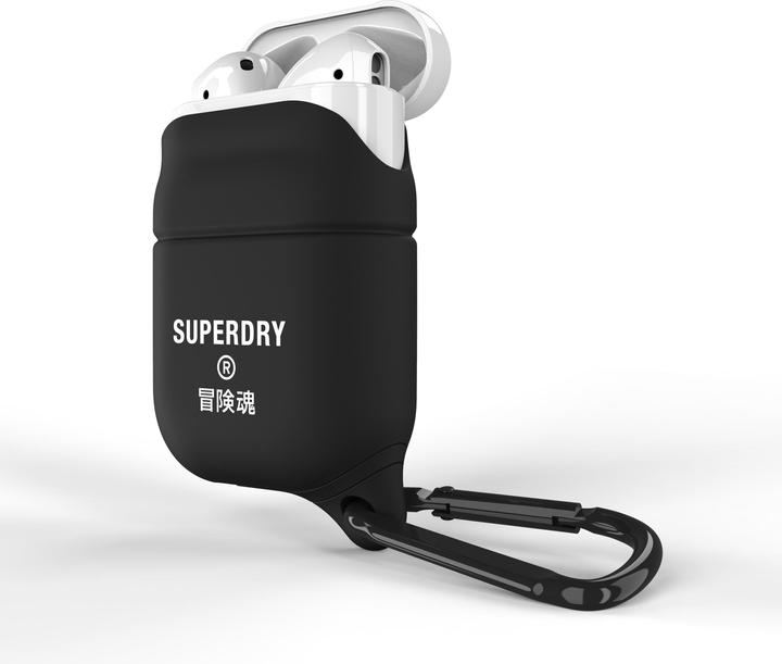 Productafbeelding Superdry AirPods Cover Waterproof czarny /black 41692 (Koptelefoon tas)
