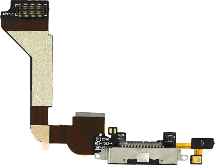 Immagine prodotto OEM Connettore di sistema + cavo flessibile per iPhone 4 nero (iPhone 4)