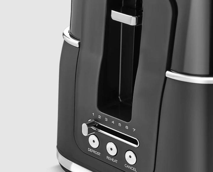 Productafbeelding Morphy Richards 245744, 4 plak(ken), Zwart, Knoppen, Niveau, 1750 W