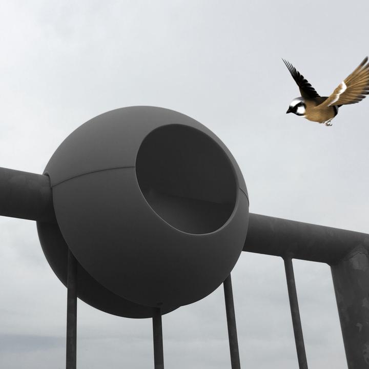 Produktbild Rephorm Vogelfutterhaus Birdball Ø 30 cm - Graphit