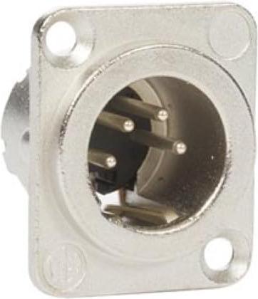 Produktbild Neutrik - 4-Poliger Chassisstecker, Silber Beschichtete Kontakte, D-Metallgehäuse
